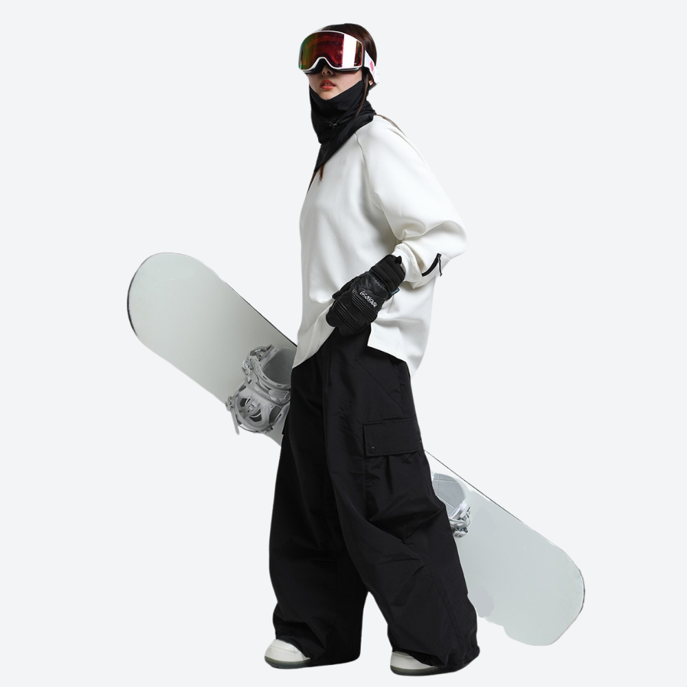 スノーボード WORK STRETCH 3L SUPERWIDE JOGGER PANTS Fjord Men's Snow Pants - 20K Waterproof & Adjustable Cuffs | 3L
