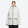 Women's breathable ski jacket in candy colors - white jacket, on-model front view, for powder days and winter commute