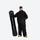 Men's 2-layer snowboard anorak and wide-leg pants - black jacket with black pants, for resort and street wear