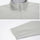 Men's waterproof softshell jacket - light gray, collar and cuff close-up detail insets, for hiking and trekking