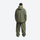 Men's waterproof 2L snow jacket and pants - olive green jacket with olive pants, for skiing and snowboarding