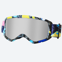 
                  
                    Kids' snow goggles with quick adjust strap buckle - cartoon print kids cylindrical ski goggles, for resort ski days
                  
                