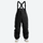 Men's 3L waterproof suspender snow pants - black bib pants, for cold-weather winter sports