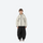 Kids 3L waterproof snow jacket and pants suit - cream jacket with black pants, for family resort ski days