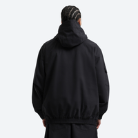 
                  
                    Unisex waterproof 3L snow anorak jacket and pants - black anorak jacket, on-model back view, for cold-weather winter sports
                  
                