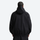 Unisex waterproof 3L snow anorak jacket and pants - black anorak jacket, on-model back view, for cold-weather winter sports