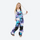 Kids 3L waterproof snow jacket and pants suit - purple teal camo print bib pants, for kids skiing and snowboarding