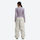 Women's 2-layer snowboard jacket and wide-leg pants - white snow pants with lavender top, for powder days and winter commute