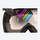 Anti-fog spherical ski goggles - lens with rainbow spectrum lines, UV spectrum close-up, for skiing and snowboarding