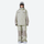 Women's waterproof 2L snow jacket and pants - sage green rabbit print jacket with matching pants, on-model front view