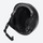 Snow helmet for skiing and snowboarding - black snow helmet, interior padding view, for resort ski days