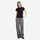 Breathable sun-protection wide-leg trail pants - gray wide-leg cargo pants with black tee, for camping and outdoor weekends