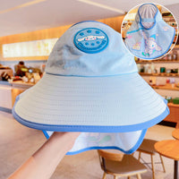 
                  
                    Bubble kids sun hat UPF50 with detachable neck flap - blue kids sun hat with neck flap, for camping and outdoor weekends
                  
                