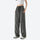Women's quick-dry trail pants converting to shorts - dark gray zip-off hiking pants with black top