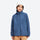Kids' structured warmth fleece jacket with full zip - blue kids fleece jacket with stand collar and beanie