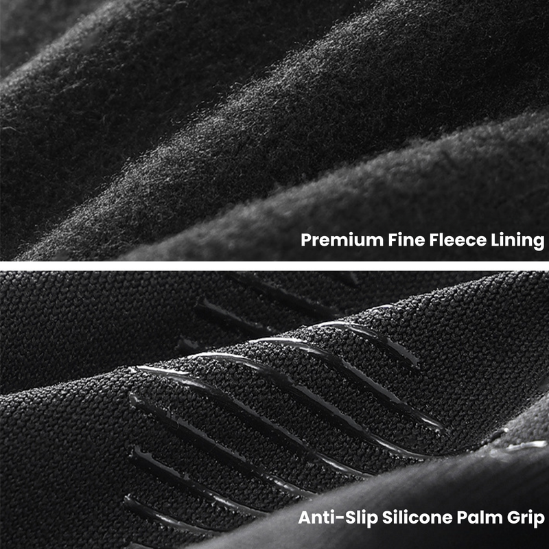 Moisture wicking liner gloves with silicone palm - breathable gloves, for cycling and commuting
