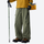 Unisex waterproof 2-in-1 down pants with liner - olive down pants, for winter commute and travel