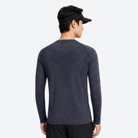 
                  
                    Breathable quick-dry base layer with channel knit - navy 3D channel quick-dry baselayer on men, for skiing and snowboarding
                  
                