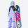 Kids breathable 2-layer ski set with reflective strips - lavender kids bibs, for snow play and winter commute