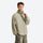 Ultra-light breathable sun protection pullover - khaki green featherlight sun jacket on men, for beach and summer trips