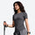 Breathable merino wool base layer top for outdoor - gray merino wool baselayer tee on women, for hiking and trail walking