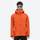 Men's breathable hardshell snowboard jacket with vents - orange hardshell jacket, for alpine hiking and travel