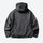 Lightweight water-repellent sun protection jacket - dark gray sun jacket, back product view, for beach and summer trips