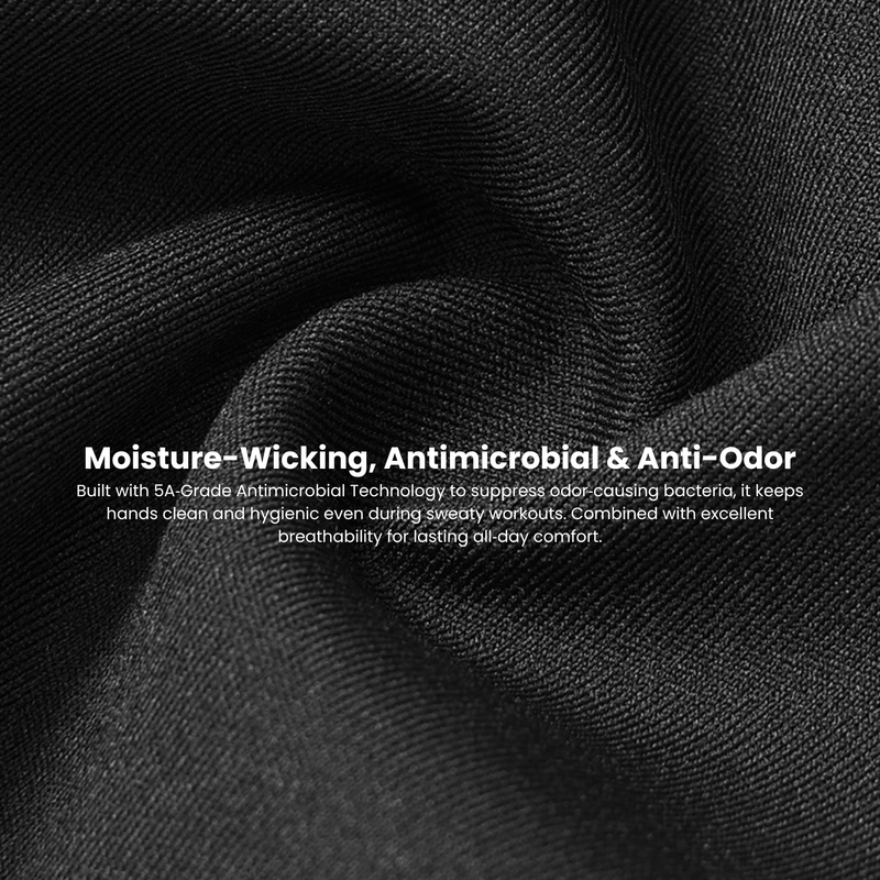 Breathable anti-odor touchscreen running gloves - breathable gloves, for layering under winter gloves