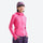 Women's slim UPF50 sun protection jacket - rose pink slim fit sun jacket on women with headband, slim cut moves with body
