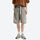 Unisex Cordura lightweight tear-resistant quick-dry pants - gray shorts with brown tee, for hiking and trail walking