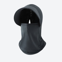 
                  
                    Full spectrum sun protection face mask breathable mesh - dark gray ice-silk face mask with brim, product view
                  
                