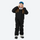Kids waterproof 2L one-piece snow suit - black kids one-piece snow suit, for cold-weather winter sports