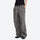 Water-repellent cargo hiking pants with drawcord hem - gray wide-leg cargo pants with black tee, for sunny-weather trekking