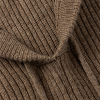 
                  
                    Knitted merino balaclava with drawcord - camel knitted merino wool balaclava, for daily commute and office
                  
                