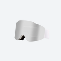 
                  
                    Cylindrical snow goggles with UV protection anti-fog lens - silver cylindrical ski lens, for skiing and snowboarding
                  
                