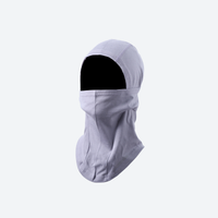 
                  
                    Warm merino balaclava for cold weather sports - lavender merino wool balaclava with white stitching, front product view
                  
                