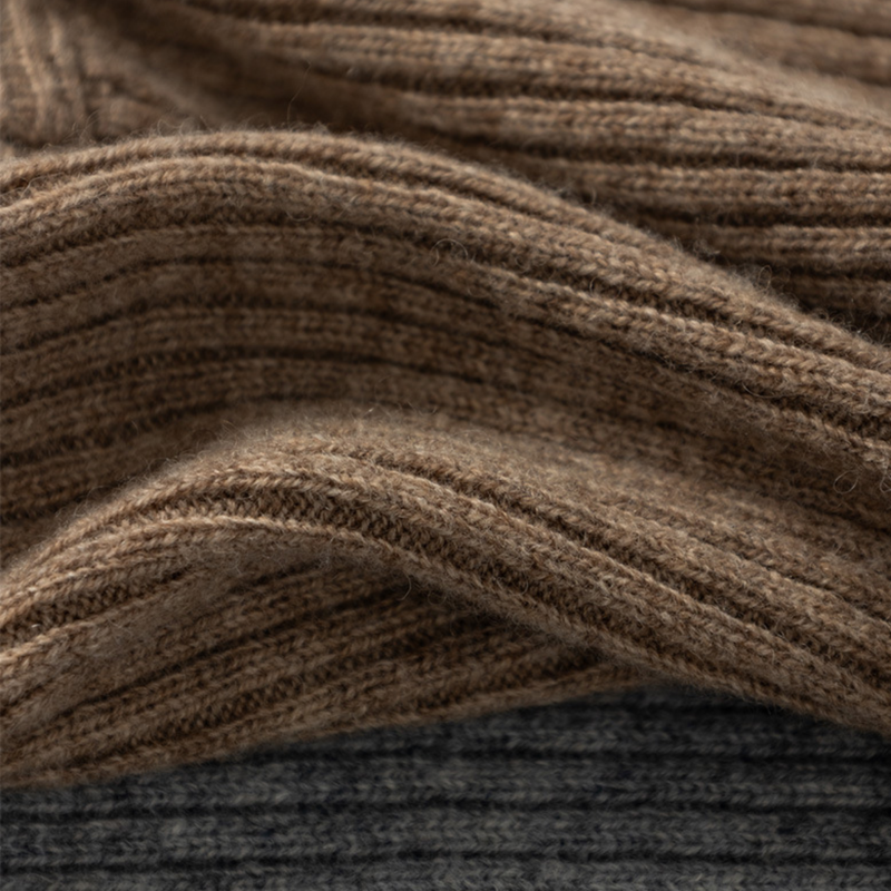Cocoon 100 percent merino wool knitted balaclava - camel knitted merino wool balaclava, for skiing and snowboarding