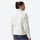 Women's fleece softshell jacket with stand collar - white softshell jacket, for hiking and trail walking