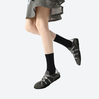 
                  
                    Merino wool socks with 3D massage knit - merino wool socks on women with skirt and sneakers, for hiking and trail walking
                  
                