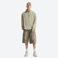 
                  
                    Featherlight sun jacket UPF100 with hood - khaki green featherlight sun jacket on men, for travel and city walks
                  
                