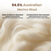 
                  
                    Cocoon 95 percent merino wool beanie ultra soft - merino beanie wool, for hiking and trail walking
                  
                