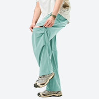 
                  
                    Sun-protection quick-dry convertible hiking pants - mint zip-off hiking pants with yellow tee, for travel and city walks
                  
                