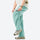 Sun-protection quick-dry convertible hiking pants - mint zip-off hiking pants with yellow tee, for travel and city walks