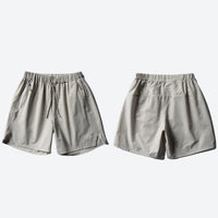 
                  
                    Unisex quick-dry running shorts - light gray running shorts, front and back product view, for running and trail running
                  
                