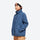Kids' stand-collar fleece mid-layer jacket - blue kids fleece jacket with stand collar and beanie