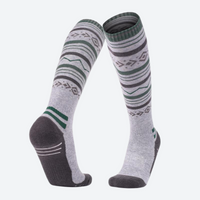 
                  
                    Breathable knee-high merino ski socks with jacquard - fair-isle merino ski socks, for hiking and trail walking
                  
                