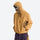Water-repellent breathable sun jacket with hood - ginger yellow sun jacket on men, for hiking and trail walking