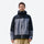 Breathable 3-layer shell with removable fleece liner - black gray colorblock jacket, for hiking and travel