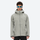 Men's breathable hardshell snowboard jacket with vents - light gray hardshell jacket, for resort and backcountry days