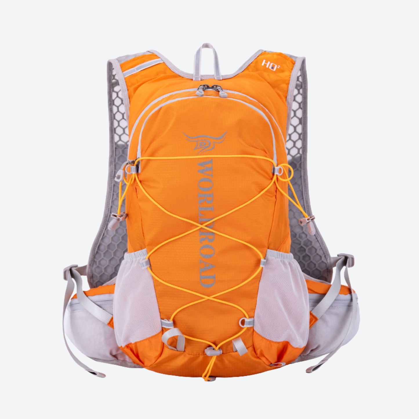 Swift Lightweight Hiking Backpack – Breathable, Load-Transfer, 370g in Orange